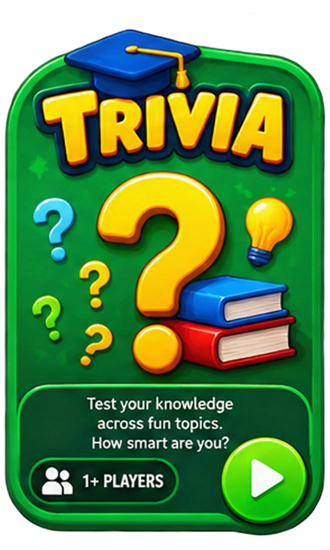 Trivia race game card