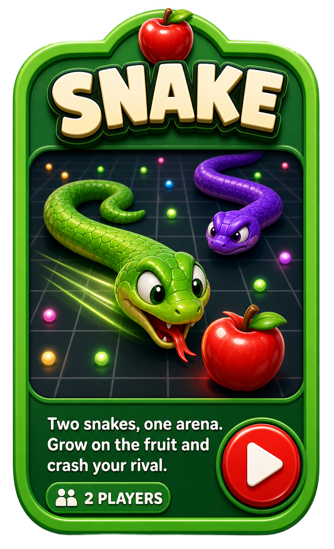 Snake game card