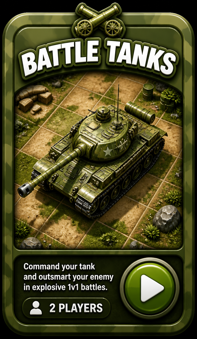 Battle tanks game card