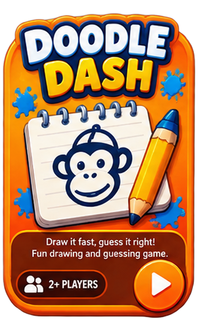 Doodle dash game card