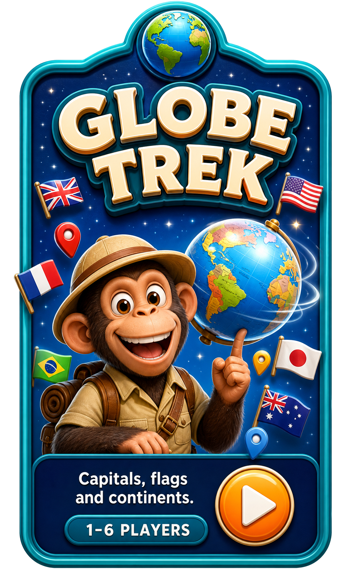 Globe Trek game card