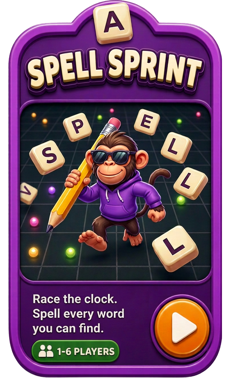 Spell Sprint game card